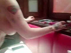 I watched three cocks destroy this milf's tight ass hard