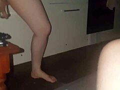 wife pissing for me in the bathroom