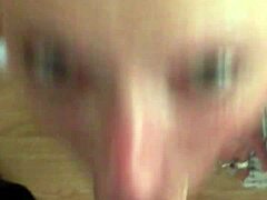 Slut Sucks Cock in Staring Contest