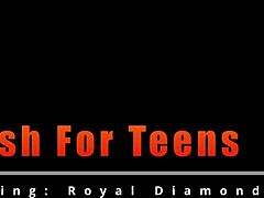 Wanna trade cash for teen Royal Diamond’s ass?