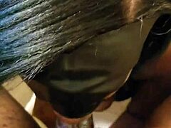 Lalola Klitz masters deep throat on wet mature cock