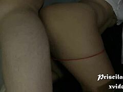 My sexy Latina brunette neighbor bends over for my load