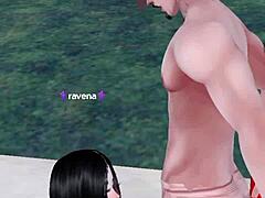 My hermanastra rides me like a pro until she finishes with babyluna9393