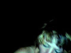 white woman sucking big black cock!