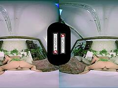 Stunning Poison Ivy in VR cosplay gets smashed hard