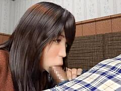 Puta Sucks Cock in Wild Milf Oral Game