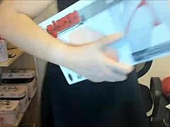 italian stepmom takes control in lingerie. she forces you to suck her big rubber toy.