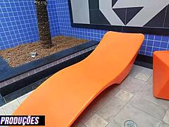 Blonde Gives Tattooed Ass