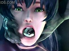 OMG, Taimanin Asagi gets wrecked by orcs in wild face fucking! 😱