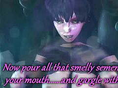 taimanin asagi overwhelmed by orcs in wild encounter