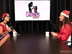 Jujube Delícia Christmas Special Compilation with Tifany Rocha on Sheer Red