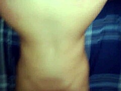 Latina girl moans intensely from doggy style with tremendous ass