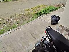 After Party, Hot Chick Waits for Uber, I Convince Her to Come Home for Wild Massage