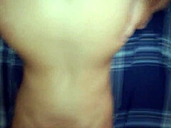 Latina girl moans intensely from doggy style with tremendous ass