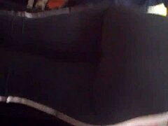 in the shop, an old ebony woman gets her ass folded in hidden voyeur scene