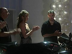 MILF In Golden Heels Licked And Fucked Hard 😍