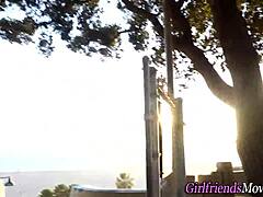 in this pov scene, two cute teens with small tits are licking and fingering each other passionately, exploring their lesbian desires in high definition