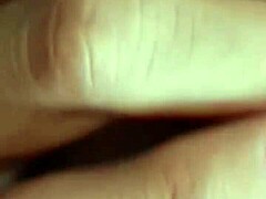 Feeling the intense pleasure as I cum on her face while she's on her knees