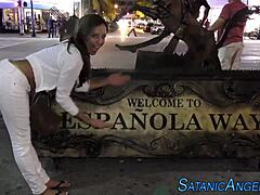 Big tits cougar bounces on monster cock in outdoor anal assfucking