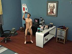 Spiderman masturbates to May in the shower