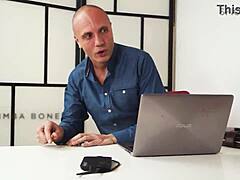 Engineer lusts for Gemma Bones' destroyed ass