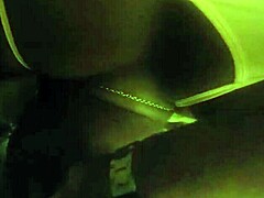 Feel the intense emotion as this ebony babe sucks a big black cock before bed, moaning with pleasure and desire.