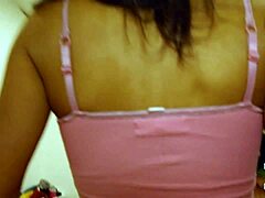 Tia Cyrus In Lingerie Gives POV Handjob With Natural Tits And Big Pussy Lips Until Miles Long Explodes On Her Face