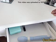 Stepdaughter Teen in Torn Pantyhose Teases with Hardcore Brunette Action