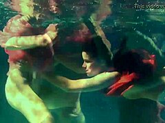 lilia mihalkova and natalia kupalka dive into underwater lesbian fun! 🏊‍♀️