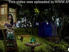 ep1 meet and fuck vadoma in countess in crimson with black tits fucking