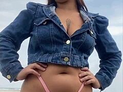 I tease him on the beach, flashing to leave him hard, then grab and feel his size.