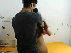 Oh Wow, Stepsister Catches Stepbrother Masturbating And Helps With Blowjob!