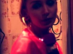 Bia roman gets assfucked with toys in public.