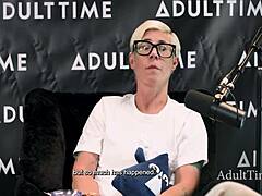 Petite 18+ redhead dives into bold casting interview on lesbian pornstar life with Bree Mills and Freya Parker