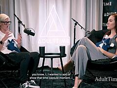 Petite 18+ redhead dives into bold casting interview on lesbian pornstar life with Bree Mills and Freya Parker