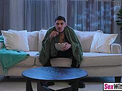 Bossy Stepsis Dominates Stepbro into Cleaning and Railing Her