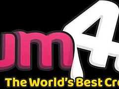 Skinny slut rides cowboy cowgirl style, saving the horse with her vagina and tits