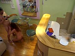 Candy Red teen slammed hard in homemade clip