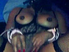 hidden fantasy pt 1 ebony couple uses dildo toys for pussy drilling in maledom scene