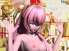 Megurine Luka Showcases Big Tits And Pussy In Patchwork Staccato Project Diva Nude Mod