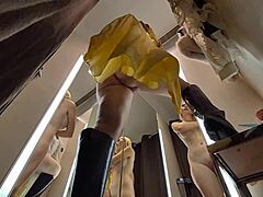 hidden camera catches young girl naked in changing room