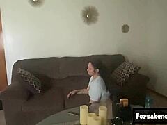 Cute Blonde Submissively Deepthroats Rough Dick With Sloppy Gagging