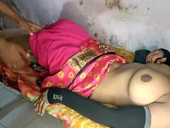 Village bhabhi gets rough fucking on cot