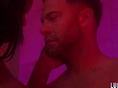 august skye deepthroats black cock and rides it hard