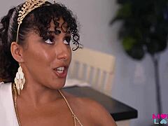 stepmom liv revamped offers halloween treat with blowjob, doggystyle, and cumshot.