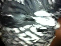 Sloppy top from ebony queen in ghetto amateur style with intense black action