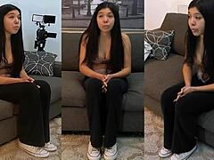 Little Cutie Bound in Bondage for Deepthroat and Choking