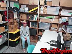 Damn! Kinky black teen rides while bound after theft!
