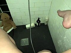 Arab Teen Snowwhite Masturbates Tight Pussy in Shower