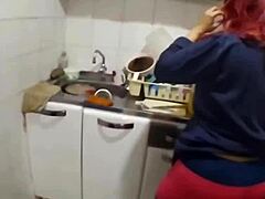 madura bbw says lick my fat ass in the kitchen